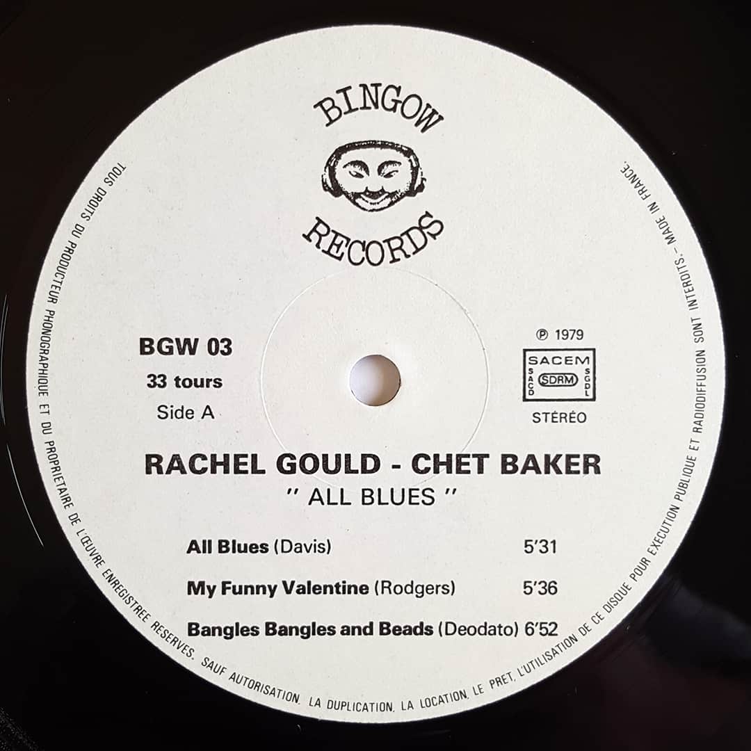 Rachel Gould – Chet Baker ‎– All Blues – WIWWG.COM
